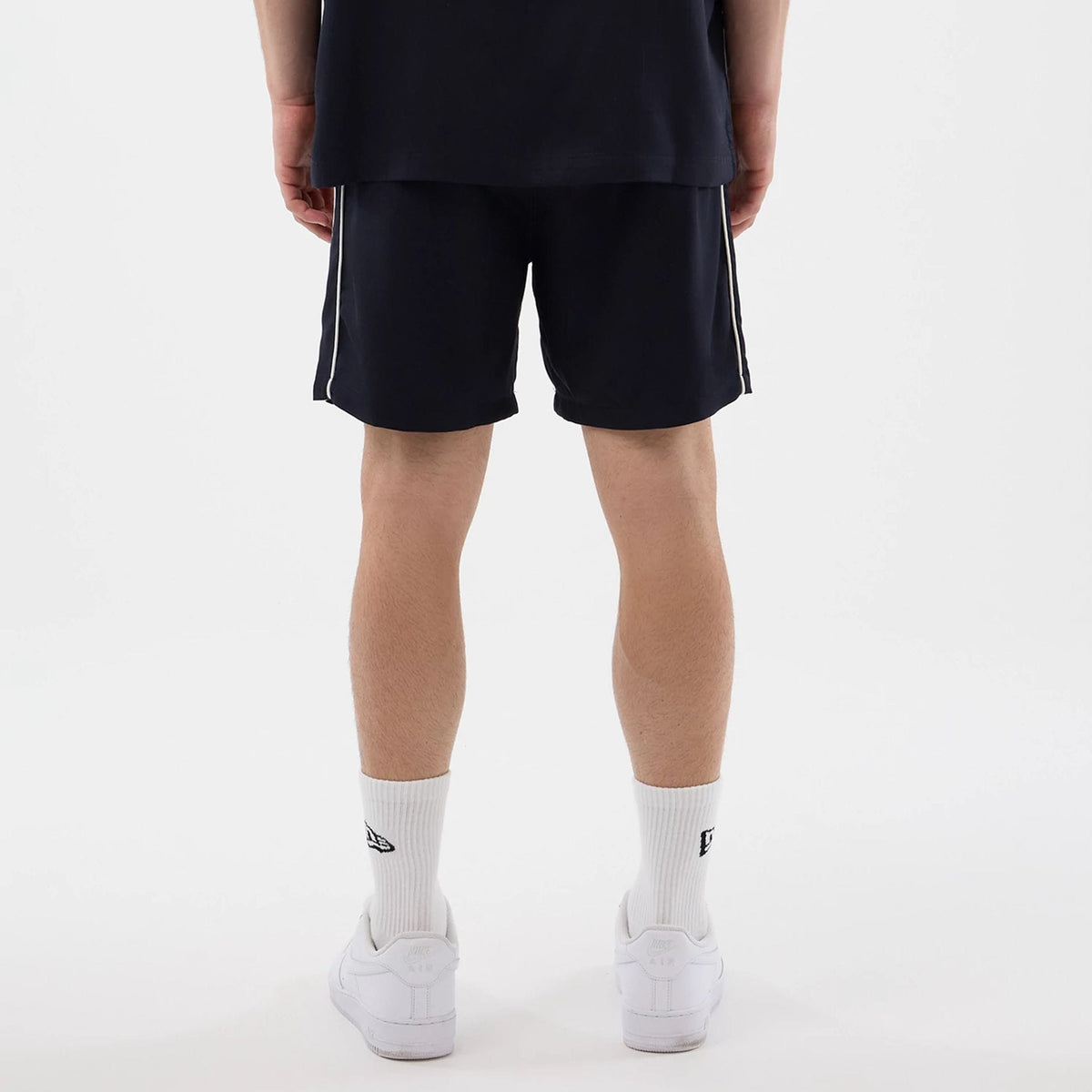 New Era Piping Navy Shorts-kentox