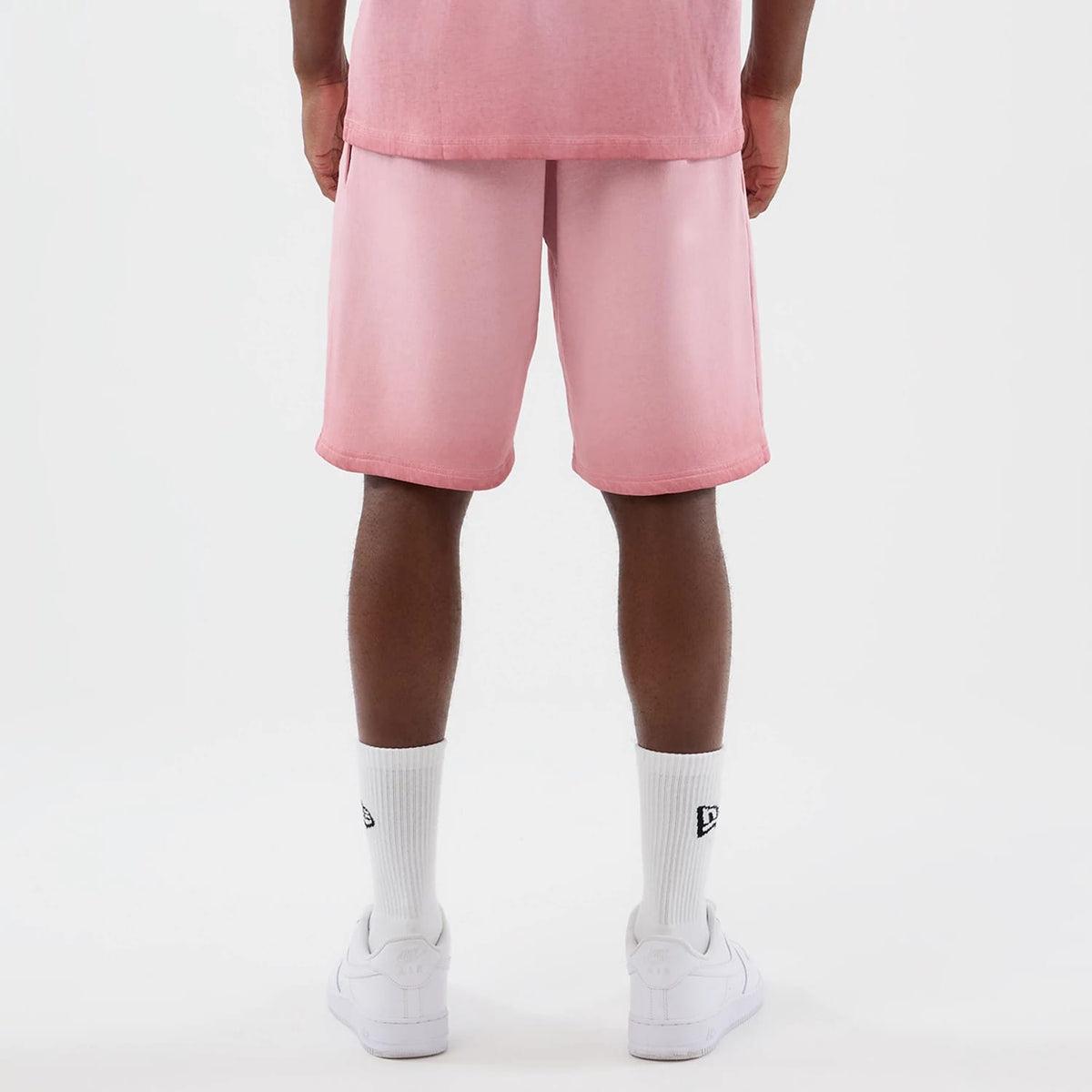 New York Yankees MLB Washed Logo Pastel Pink Shorts-kentox