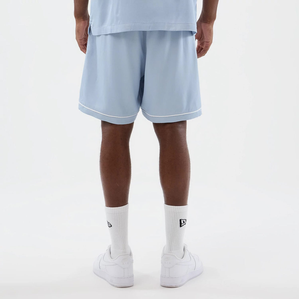 New York Yankees MLB Woven Pastel Blue Shorts-kentox