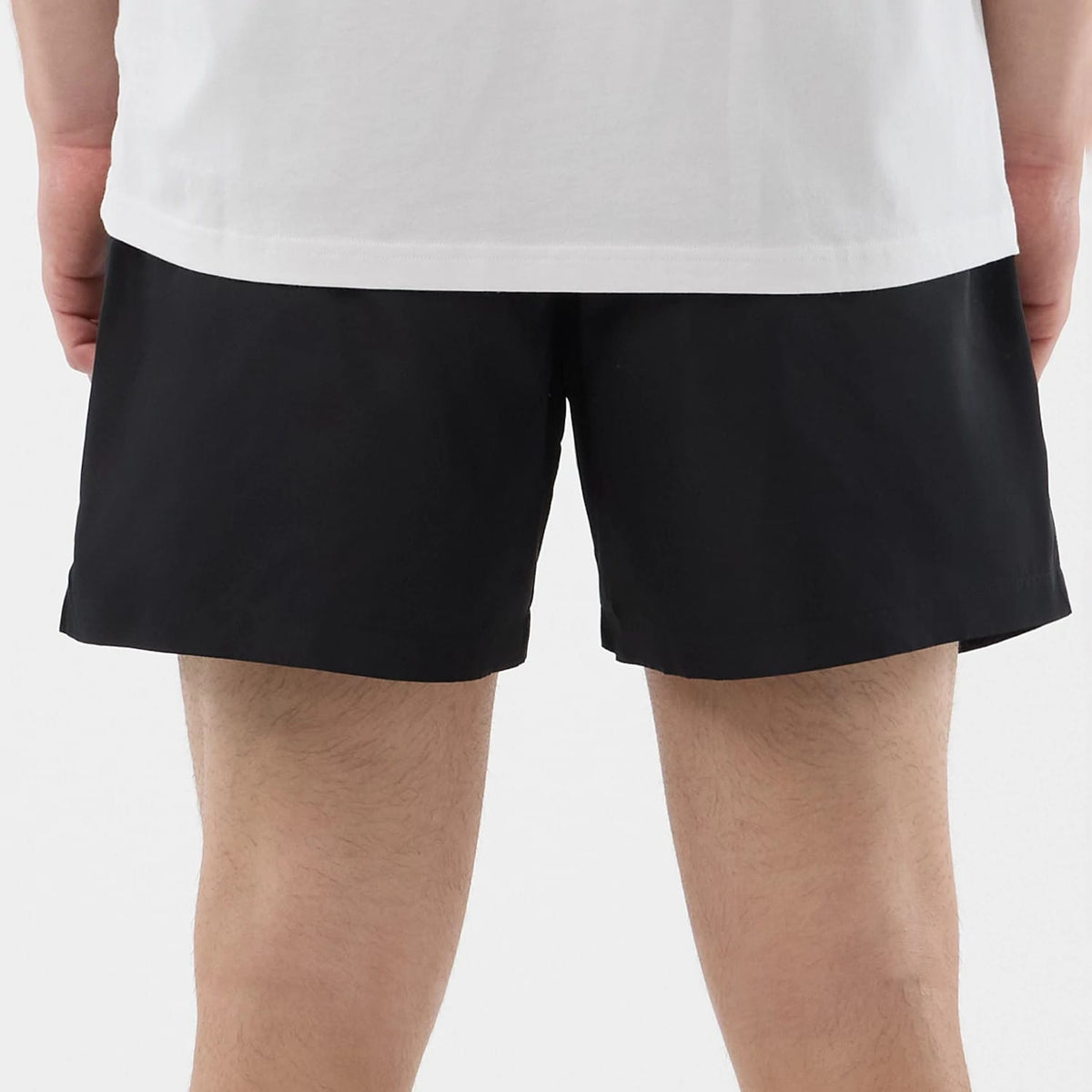 New Era Black Swimming Shorts-kentox