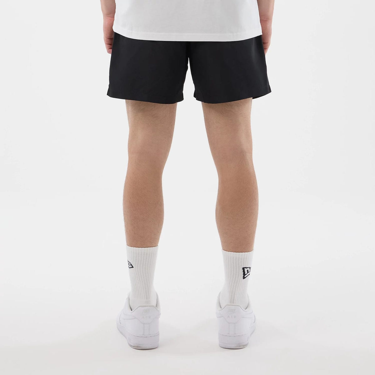 New Era Black Swimming Shorts-kentox