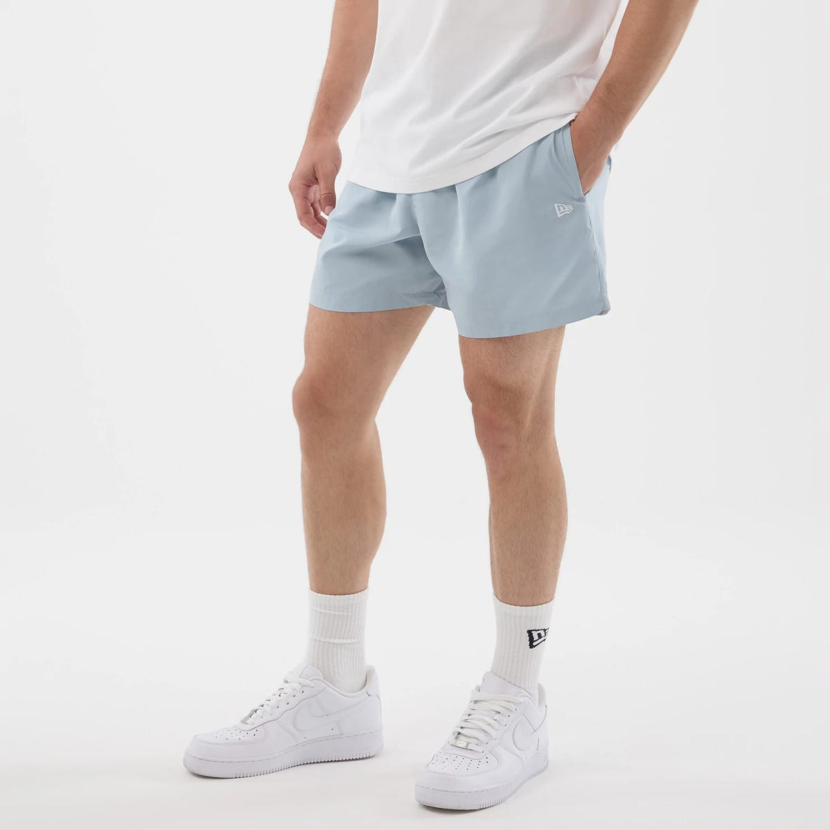 New Era Pastel Blue Swimming Shorts-kentox