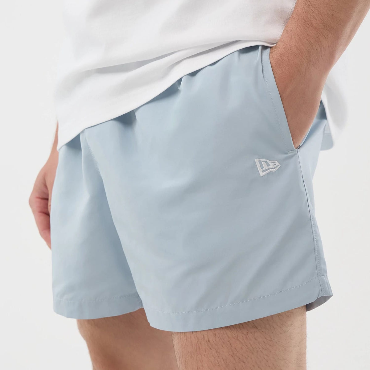 New Era Pastel Blue Swimming Shorts-kentox