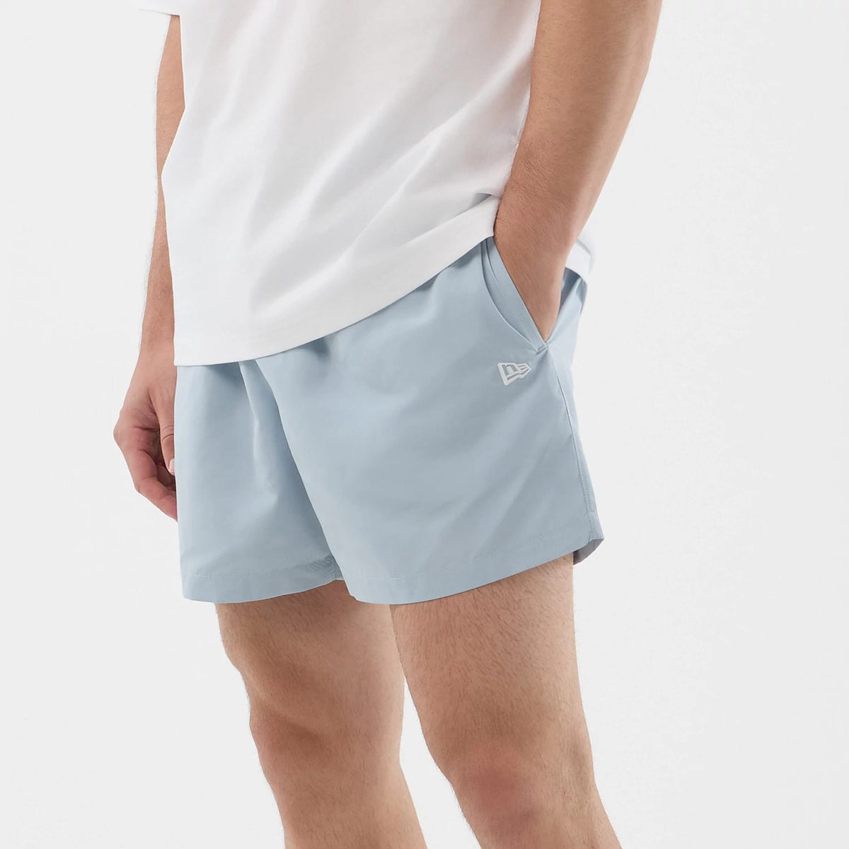 New Era Pastel Blue Swimming Shorts-kentox