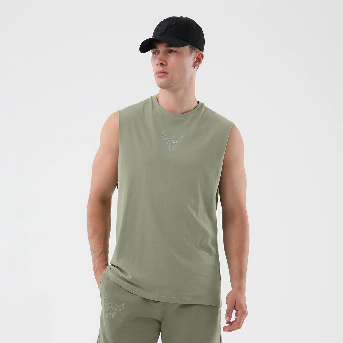 Chicago Bulls NBA League Essential Pastel Green Vest-kentox