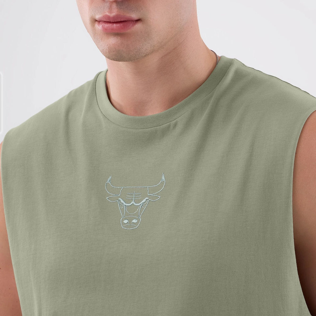 Chicago Bulls NBA League Essential Pastel Green Vest-kentox