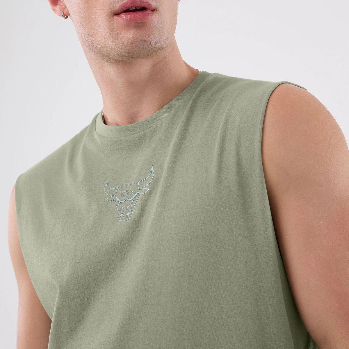 Chicago Bulls NBA League Essential Pastel Green Vest-kentox