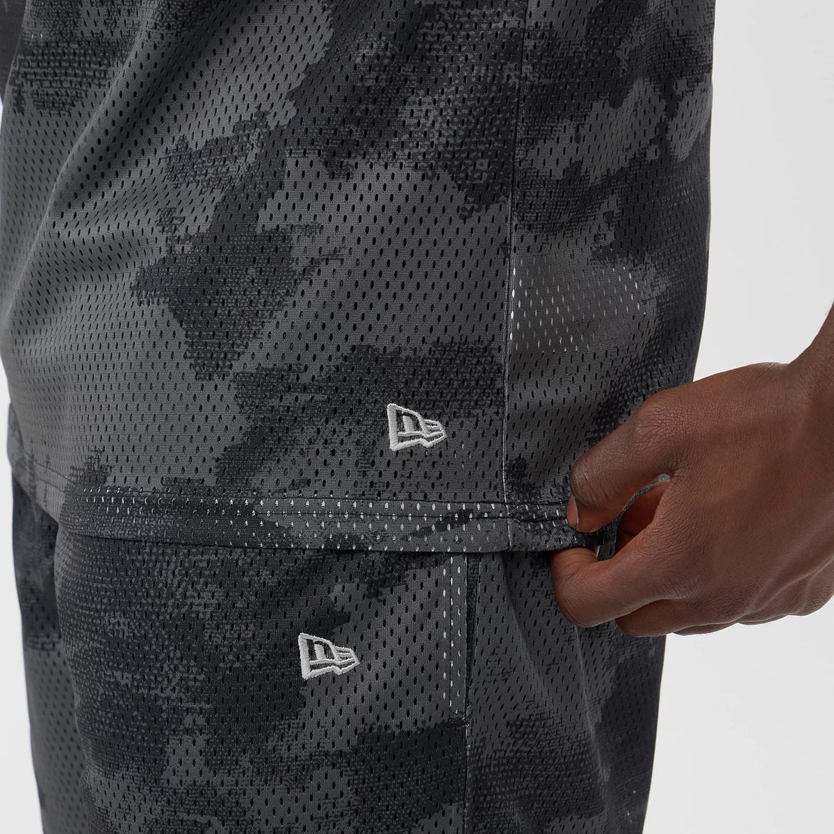 New Era All Over Print Black Camo Mesh Tank Top-kentox