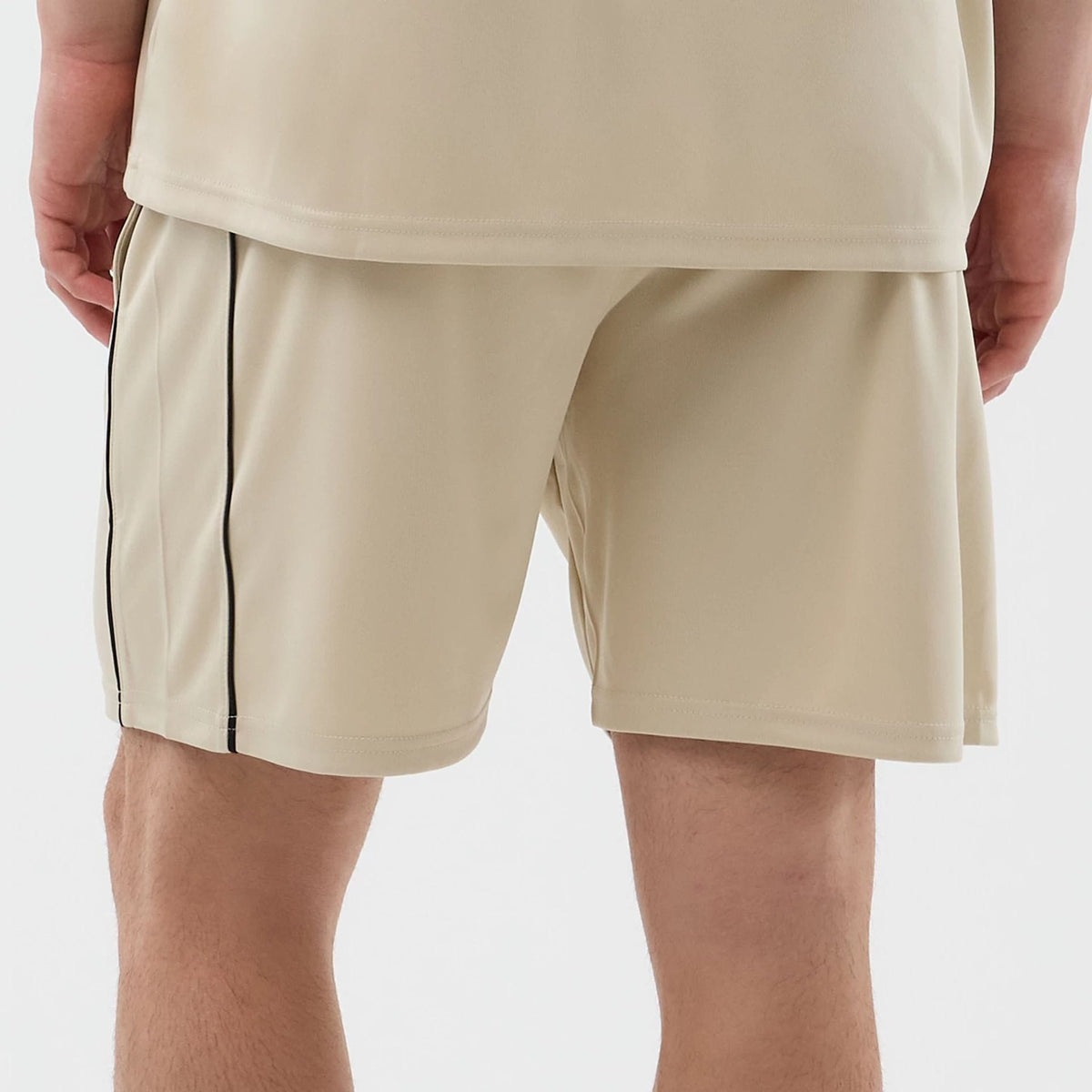 New Era Football Light Beige Shorts-kentox