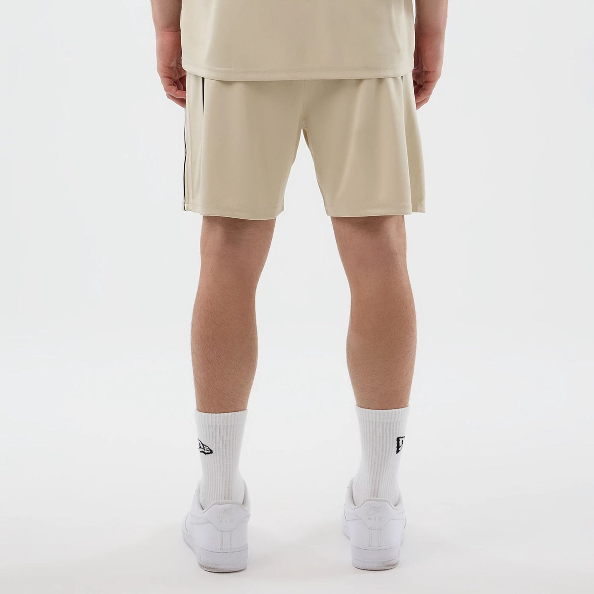 New Era Football Light Beige Shorts-kentox