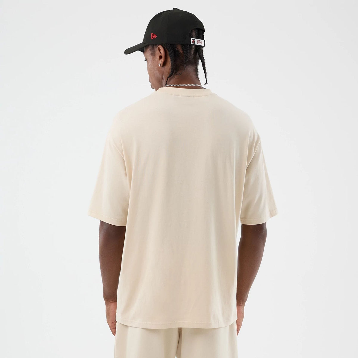 Chicago Bulls NBA Core Plus Light Beige Oversized T-Shirt-kentox