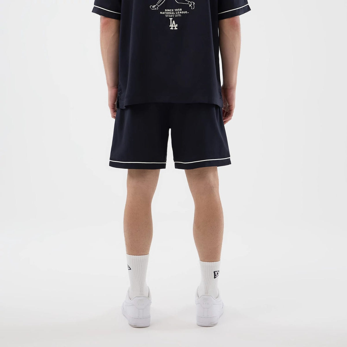 LA Dodgers MLB Woven Navy Shorts-kentox