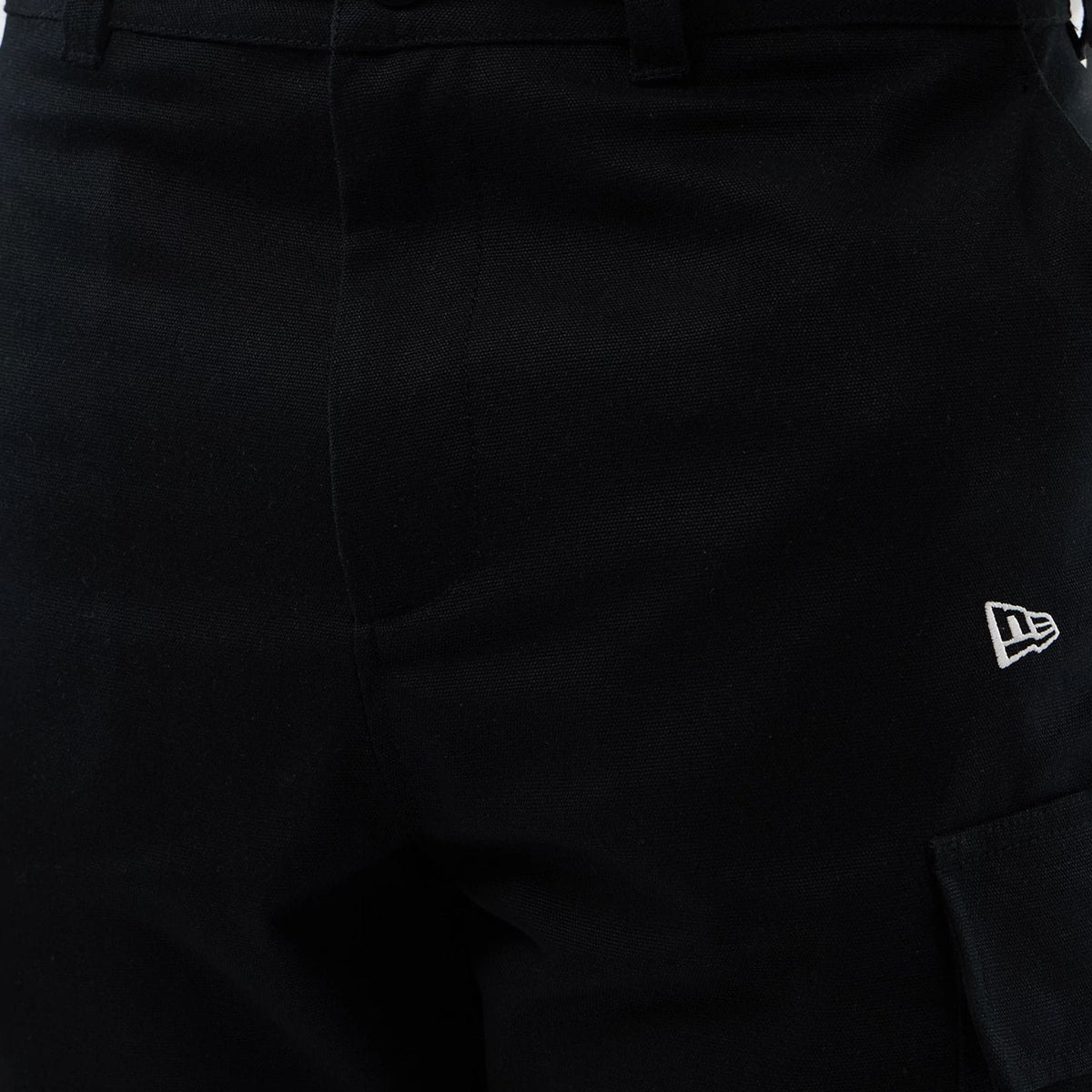 New Era Black Cargo Shorts-kentox