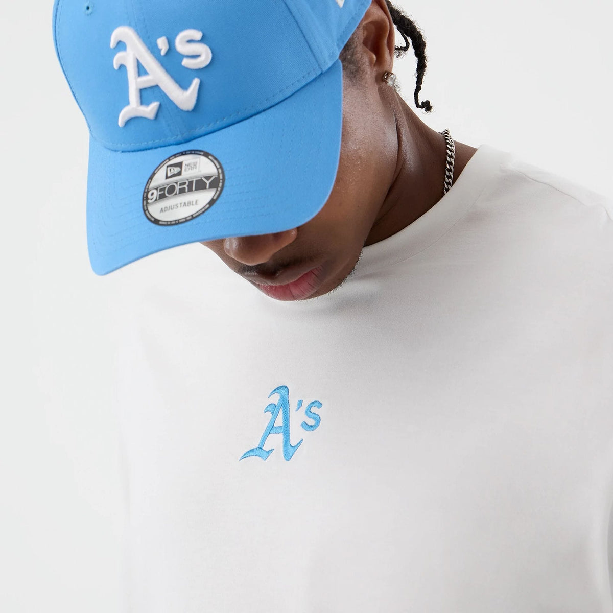 Athletics MLB League Essential White Oversized T-Shirt-kentox