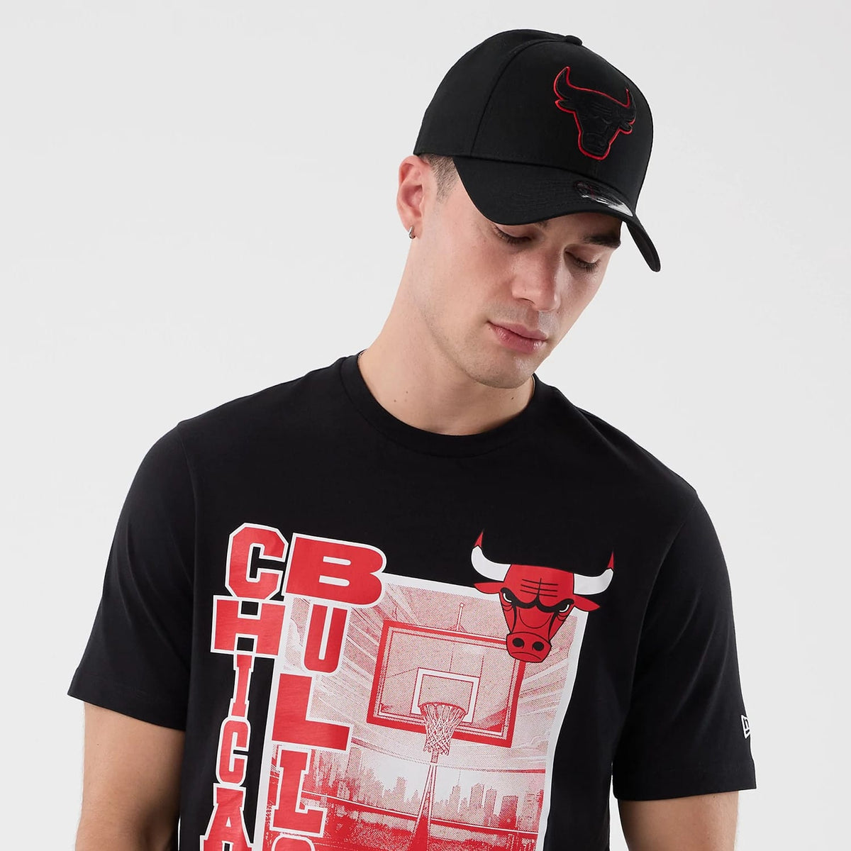 Chicago Bulls NBA Graphic Black T-Shirt-kentox