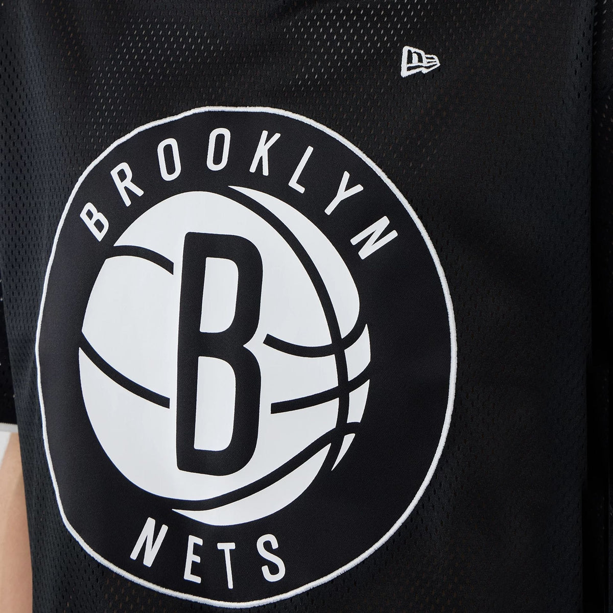 Brooklyn Nets NBA Mesh Black Oversized T-Shirt-kentox