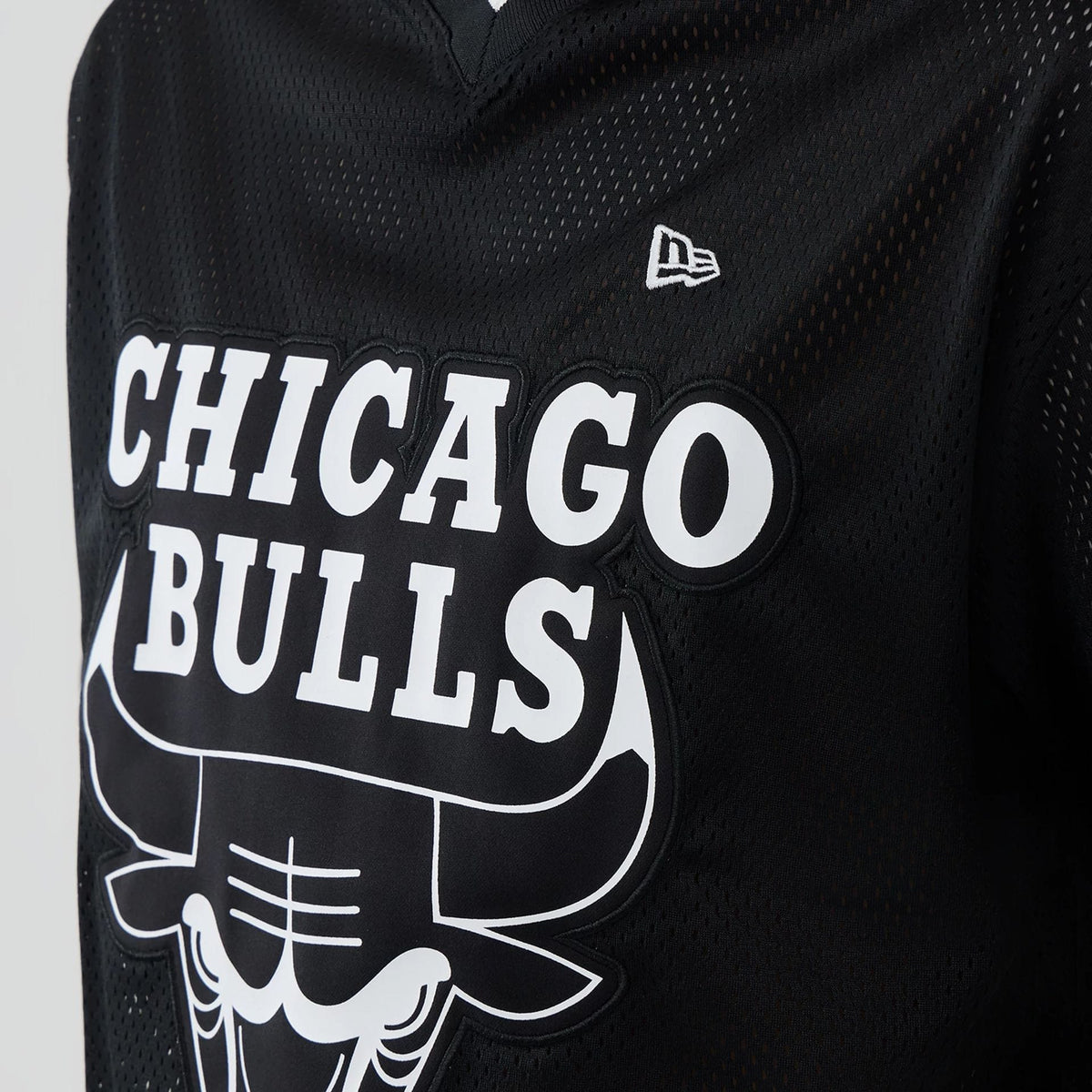 Chicago Bulls NBA Mesh Black Oversized T-Shirt-kentox