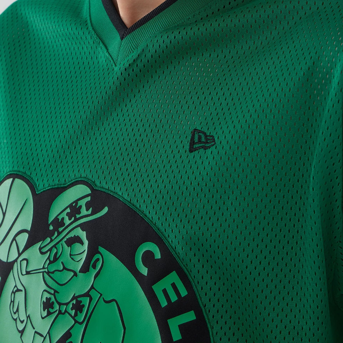 Boston Celtics NBA Mesh Green Oversized T-Shirt-kentox