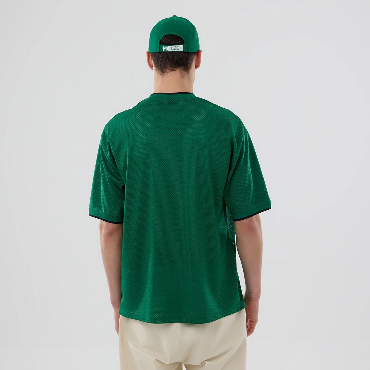 Boston Celtics NBA Mesh Green Oversized T-Shirt-kentox