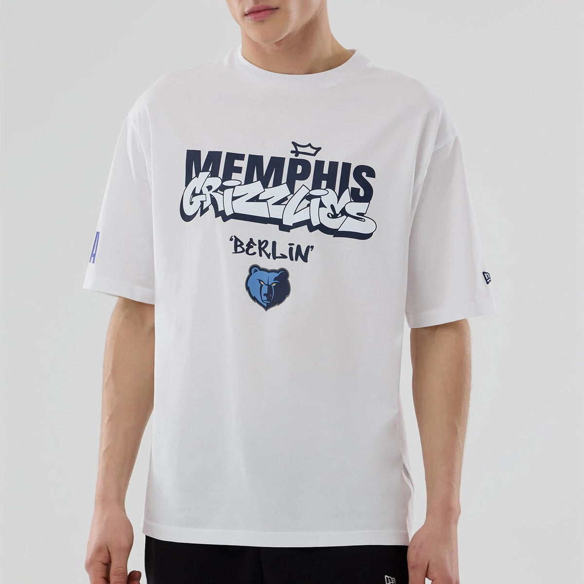 Memphis Grizzlies NBA Berlin Game 2026 White Oversized T-Shirt-kentox