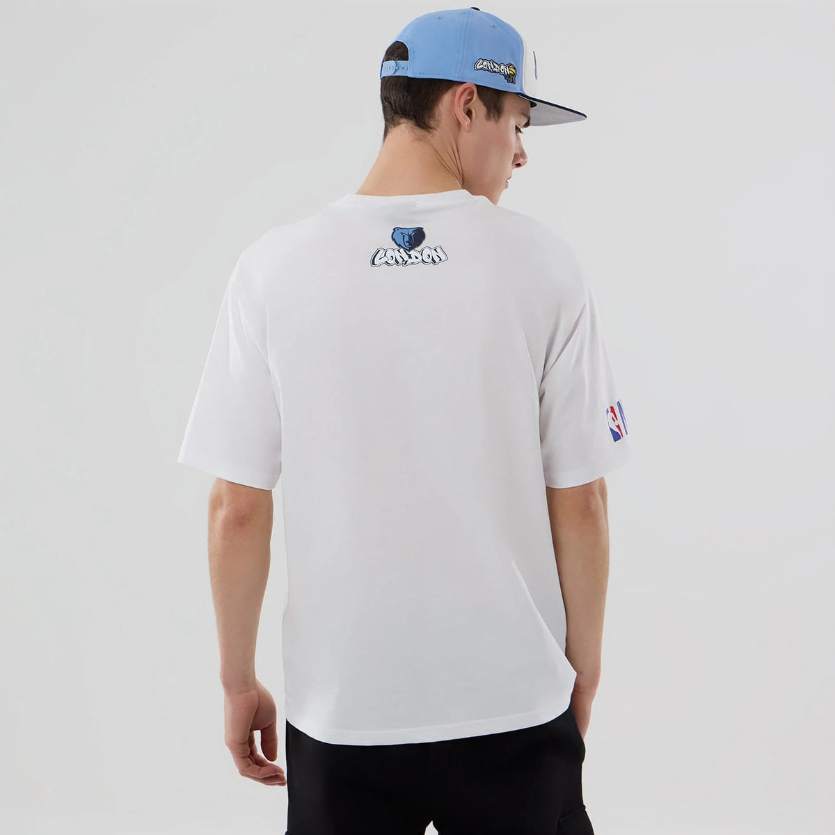 Memphis Grizzlies NBA London Game 2026 White Oversized T-Shirt-kentox