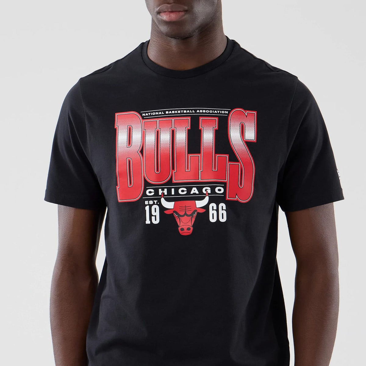 Chicago Bulls NBA Arch Graphic Black T-Shirt-kentox