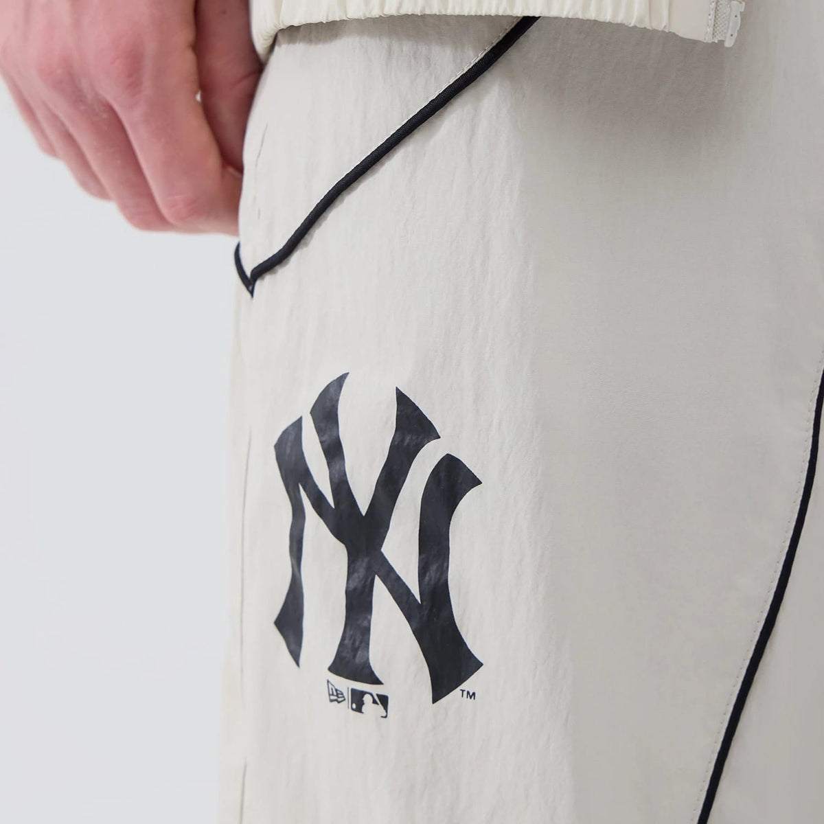 New York Yankees MLB Piping Track Cream Track Pants-kentox
