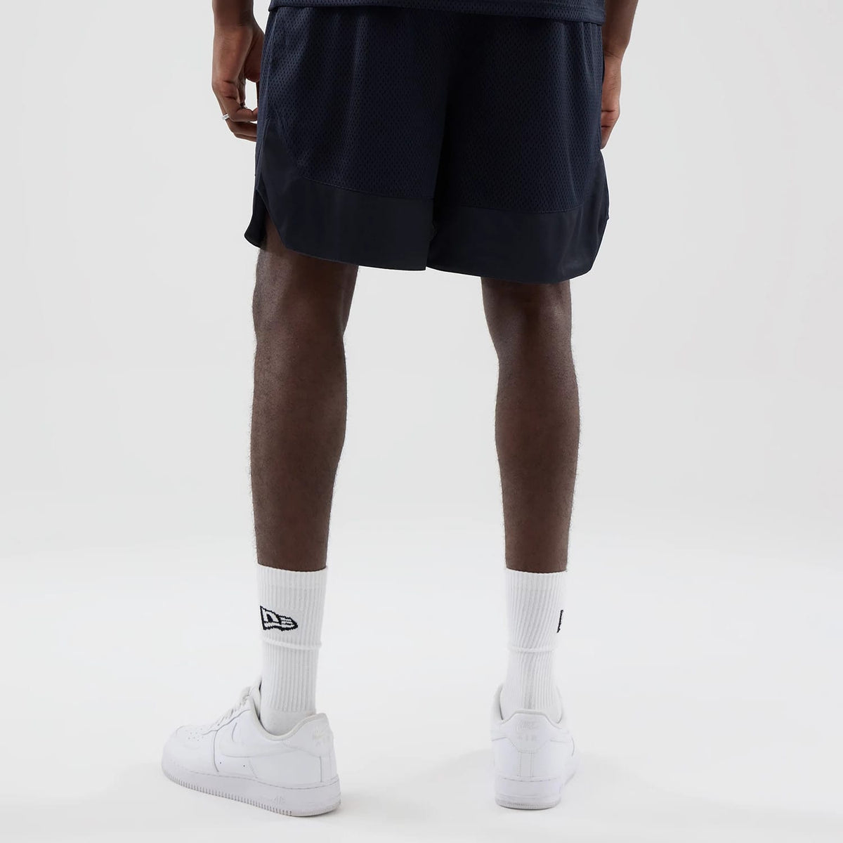 New Era Mesh Navy Oversized Shorts-kentox