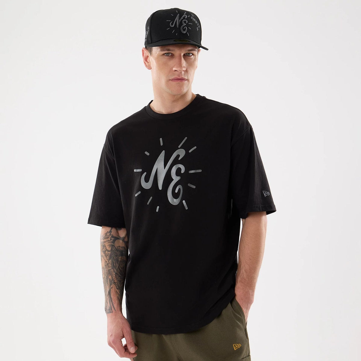 New Era 59FIFTY Day Graphic Black T-Shirt-kentox