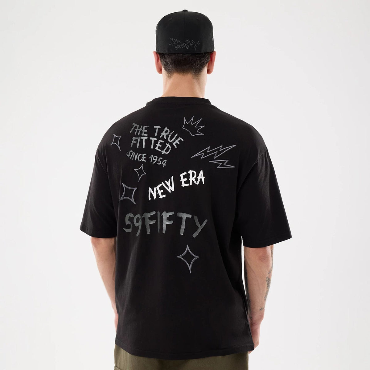 New Era 59FIFTY Day Graphic Black T-Shirt-kentox