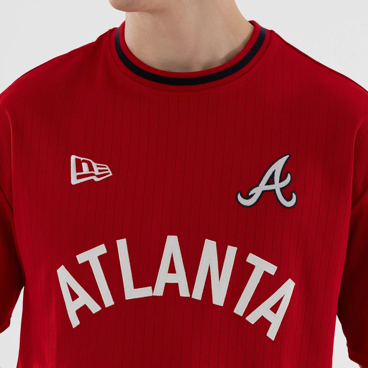 Atlanta Braves MLB Red Oversized T-Shirt-kentox
